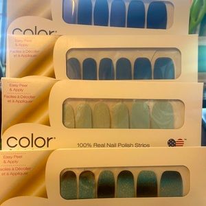 Blue Shimmer Color Street Nail Strips